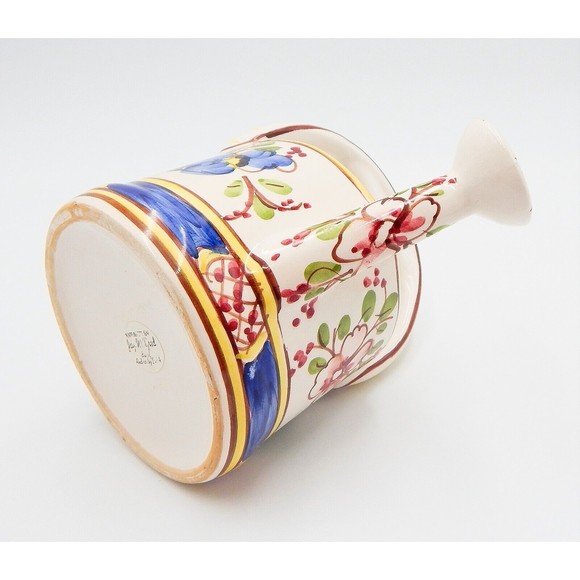 Andrea By Sadek Jay Willfred Porcelain Watering Can Hand Painted Portugal - Picture 9 of 11